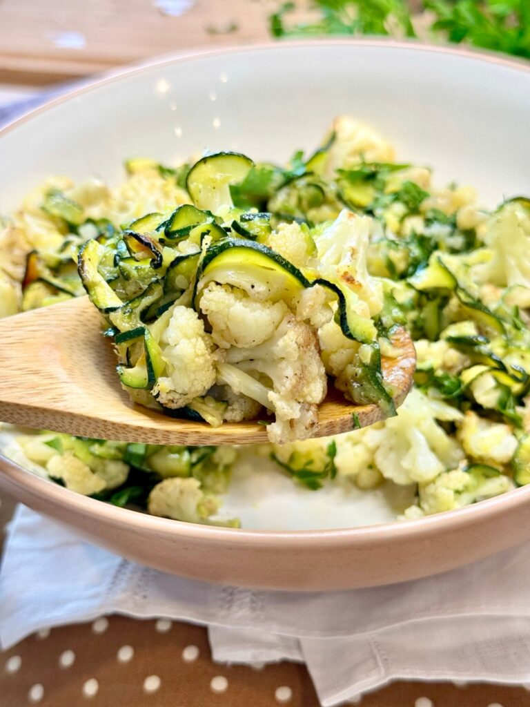 Zesty Roasted Zucchini and Cauliflower