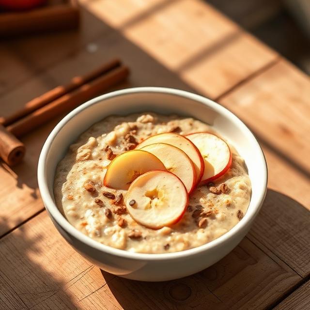 Creamy Cinnamon Apple Oatmeal