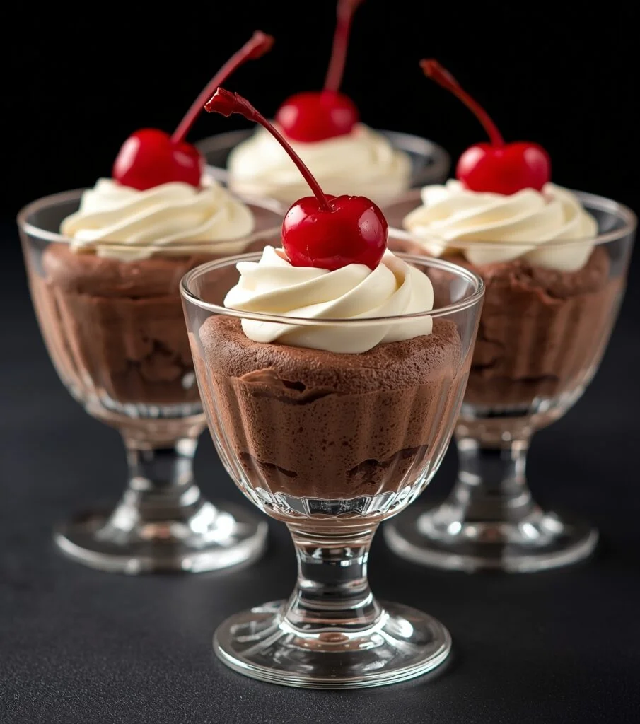 Black Forest Mousse Cups