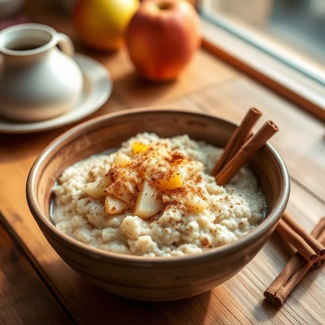 Creamy Cinnamon Apple Oatmeal – Comforting & Filling Breakfast